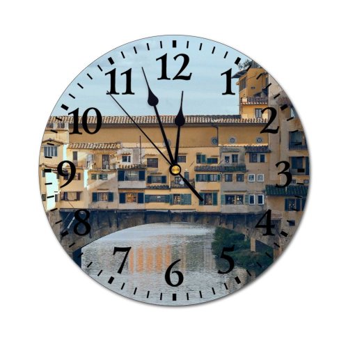 yanfind Fashion PVC Wall Clock Aged Ancient Arch Architecture Attract Building City Classic Cloudy Construction Mute Suitable Kitchen Bedroom Decorate Living Room