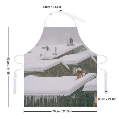 yanfind Custom aprons Accommodation Aged Architecture Building City Cottage Country Countryside Daytime District Dwell Exterior white white-style1 70×80cm