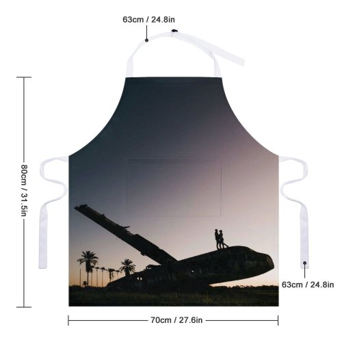 yanfind Custom aprons Abandoned Accident Aircraft Airplane Anonymous Aviation Bonding Boyfriend Space Couple Damaged Dark white white-style1 70×80cm