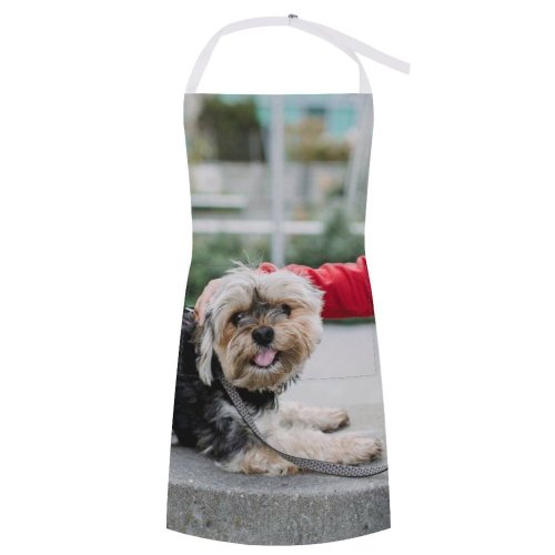 yanfind Custom aprons Adorable Affection Blurred Bonding Boy Caress Casual Cement Charming Child Childhood City white white-style1 70×80cm