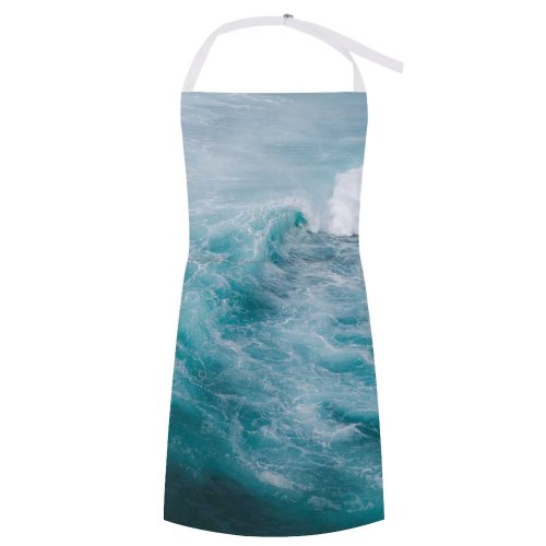 yanfind Custom aprons Aerial Aqua Azure Breathtaking Clear Space Daytime Deep Drone Flow Foam Freedom white white-style1 70×80cm