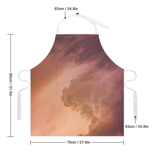 yanfind Custom aprons Abstract Amazing Atmosphere Breathtaking Calm Cloud Cloudy Colorful Space Cumulonimbus Destination white white-style1 70×80cm