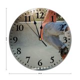 yanfind Fashion PVC Wall Clock Ability Balance Blurred Concentrate Concrete Cool Dynamic Energy Ethnic Exercise Fast Mute Suitable Kitchen Bedroom Decorate Living Room