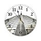 yanfind Fashion PVC Wall Clock Architectural Design Architecture Building City Construction Contemporary Corporate Expression Exterior Facade Futuristic Mute Suitable Kitchen Bedroom Decorate Living Room