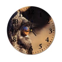 yanfind Fashion PVC Wall Clock Cattle Cow Daylight Eyelash Fur Outdoors Side Mute Suitable Kitchen Bedroom Decorate Living Room