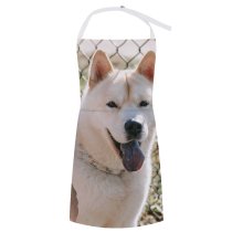 yanfind Custom aprons Adorable Anonymous Blurred Calm Charming Crop Dog Faceless Fence Fluffy Time white white-style1 70×80cm