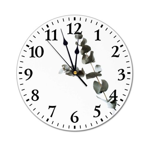 yanfind Fashion PVC Wall Clock Botanic Botany Branch Bunch Bush Ceramic Conifer Decor Decoration Decorative Delicate Design Mute Suitable Kitchen Bedroom Decorate Living Room
