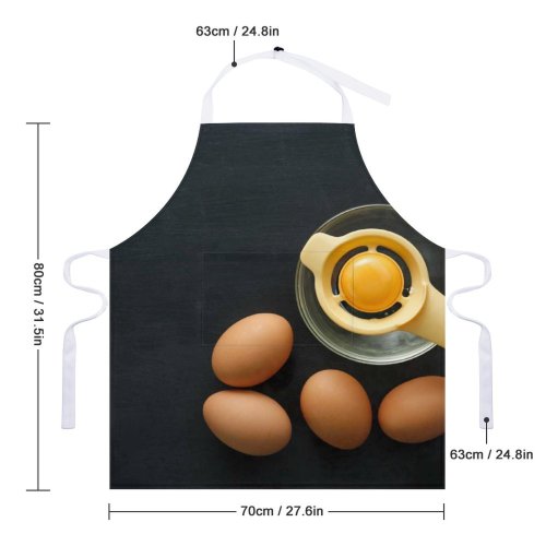 yanfind Custom aprons Arrangement Chicken Condiment Convenient Cook Cuisine Culinary Delicious Egg From white white-style1 70×80cm