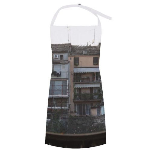 yanfind Custom aprons Accommodation Apartment Architecture Area Balcony Block Building City Community Complex Condominium Construction white white-style1 70×80cm
