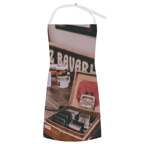 yanfind Custom aprons Accessory Aged Appliance Attachment Barbershop Blurred Box Brush Care Classic Comb Container white white-style1 70×80cm