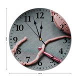 yanfind Fashion PVC Wall Clock Ball Cloth Colorful Comfort Couch Cozy Craft Creative Crochet Decor Design Mute Suitable Kitchen Bedroom Decorate Living Room