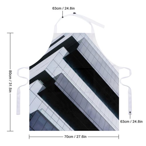 yanfind Custom aprons Architectural Design Architecture Building City Contemporary Downtown Exterior Facade Glass High white white-style1 70×80cm