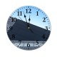 yanfind Fashion PVC Wall Clock Abstract Architectural Design Architecture Building City Downtown Exterior Facade Glass Lines Mute Suitable Kitchen Bedroom Decorate Living Room