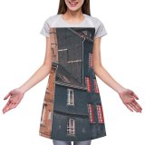 yanfind Custom aprons Accommodation Aged Ancient Architecture Brick Wall Building Calm City Cloudy Design District white white-style1 70×80cm