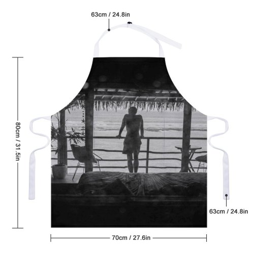 yanfind Custom aprons Admire Anonymous Balcony Beach Bw Chill Coast Idyllic Journey Leisure white white-style1 70×80cm