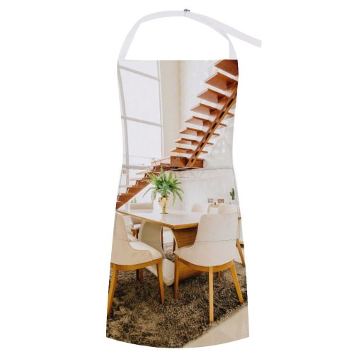 yanfind Custom aprons Accommodation Apartment Armchair Calm Chair Clean Comfort Construction Contemporary Cozy Daylight Daytime white white-style1 70×80cm