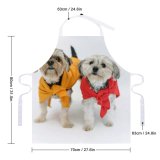 yanfind Custom aprons Adorable Calm Carefree Colorful Comfort Curious Dog Floor Fluff Friend Friendly white white-style1 70×80cm