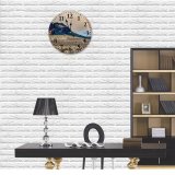 yanfind Fashion PVC Wall Clock Atmosphere Botany Bristly Cloudy Colorful Daytime Desert Dry Formation Geology Grass Grow Mute Suitable Kitchen Bedroom Decorate Living Room