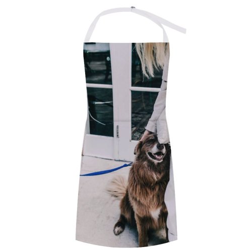 yanfind Custom aprons Adorable Anonymous Calm Caress Casual Cheerful Content Creature Crop Cute Dog white white-style1 70×80cm
