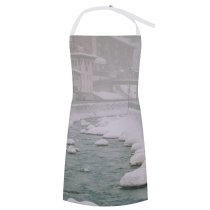 yanfind Custom aprons Architecture Area Atmosphere Blizzard Building Canal City Cloudy Cool Destination District Dull white white-style1 70×80cm