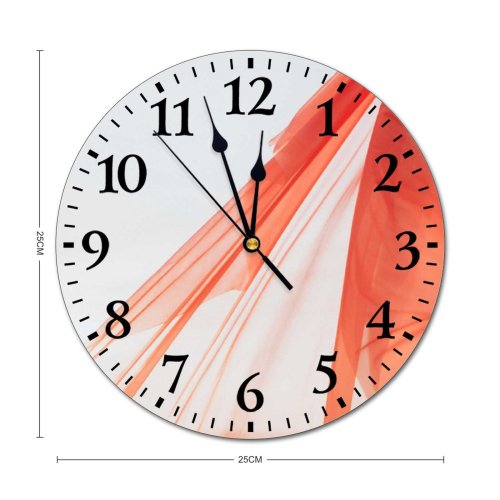 yanfind Fashion PVC Wall Clock Art Abstract Creativity Wind Elegant Design Artistic Smooth Futuristic Stripe Silk Mute Suitable Kitchen Bedroom Decorate Living Room