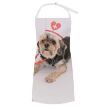 yanfind Custom aprons Adorable Care Space Creative Creature Curious Cute Doctor Dog Fake Friend white white-style1 70×80cm