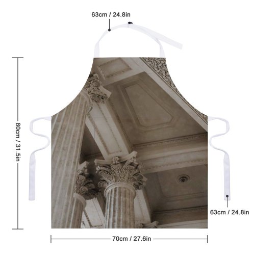 yanfind Custom aprons 4k Architecture Bas Relief Building City Classic Columns Cool Desktop Decor white white-style1 70×80cm