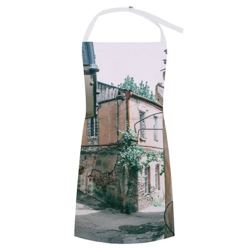 yanfind Custom aprons Accommodation Aged Alley Apartment Architecture Area Block Building City Complex Construction Daytime white white-style1 70×80cm