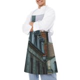 yanfind Custom aprons Accommodation Aged Apartment Architecture Brick Building City Cloudless Community Construction District Dwell white white-style1 70×80cm