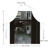 yanfind Custom aprons Aged Anonymous Conceptual Space Creepy Faceless Glass Old Building Outlines Vintage Window white white-style1 70×80cm