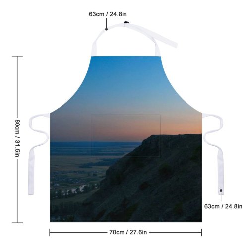 yanfind Custom aprons Night Landscape white white-style1 70×80cm