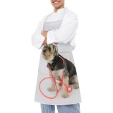 yanfind Custom aprons Adorable Ambulance Attentive Charming Chordate Concept Cute Decorative Doctor Dog Fluffy Focus white white-style1 70×80cm