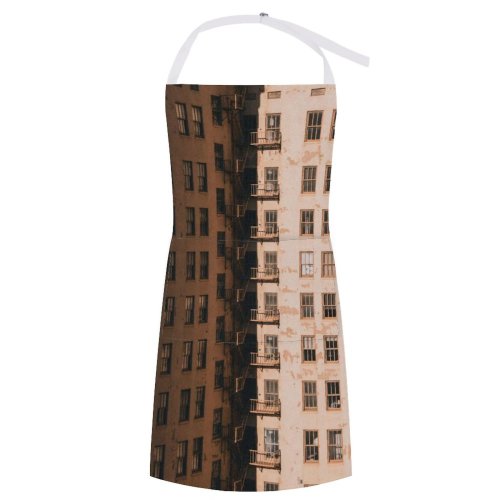 yanfind Custom aprons Accommodation Aged Architecture Area Building Calm City Complex Condominium Construction Daytime Design white white-style1 70×80cm