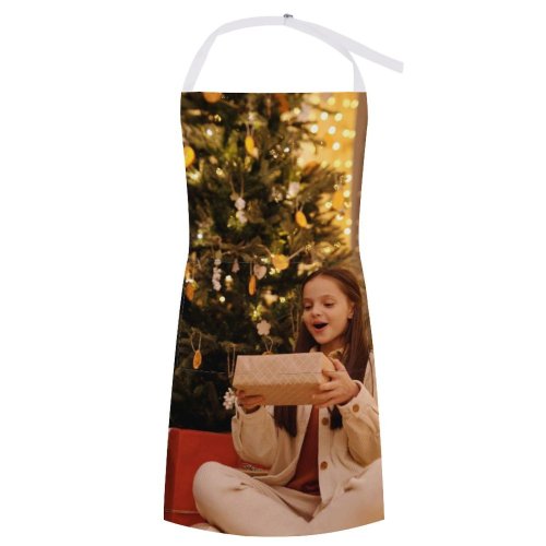 yanfind Custom aprons Adolescent Home Charming Cheerful Christmas Atmosphere Eve Present Season Time Tree white white-style1 70×80cm