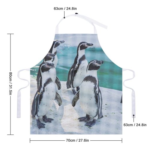 yanfind Custom aprons Adorable Aquatic Arctic Aves Avian Beak Biology Bird Watching Calm Captive Carnivore white white-style1 70×80cm