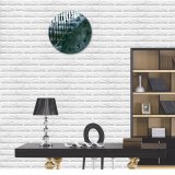 yanfind Fashion PVC Wall Clock Abandoned Aged Architecture Banister Building Cement City Construction Damage Demolish Design Desolate Mute Suitable Kitchen Bedroom Decorate Living Room