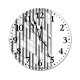 yanfind Fashion PVC Wall Clock Architectural Design Architecture Building City Contemporary Downtown Exterior Facade Futuristic Glass Mute Suitable Kitchen Bedroom Decorate Living Room