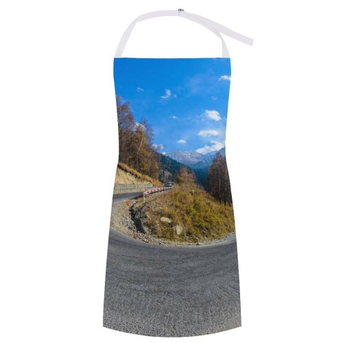 yanfind Custom aprons Road Autumn Banff Forest Kazakhstan Landscape Trip white white-style1 70×80cm
