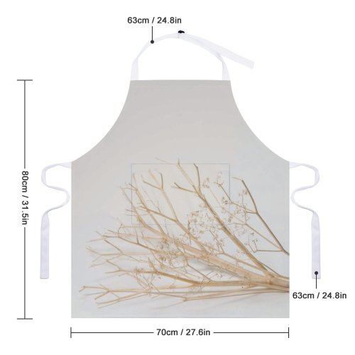 yanfind Custom aprons Abstract Autumn Bare Beautiful Botanic Botany Branch Concept Creative Cultivate Decor Decorate white white-style1 70×80cm