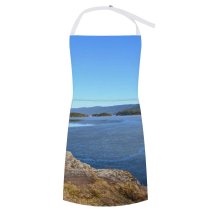 yanfind Custom aprons Norway Norwegian Norge Landscape Lake Islands Island Hills Rocks Stone Sky Bluesky white white-style1 70×80cm