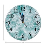 yanfind Fashion PVC Wall Clock Action Adventure Aerial Carefree Colorful Cool Distance Drone Freedom From Above Fun Mute Suitable Kitchen Bedroom Decorate Living Room