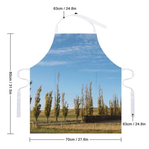 yanfind Custom aprons Otago Fall Autumn Canterbry 2009 Nz Newzealand Trees Sky Clouds Landscape Fields white white-style1 70×80cm