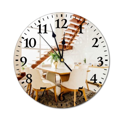 yanfind Fashion PVC Wall Clock Accommodation Apartment Armchair Calm Chair Clean Comfort Construction Contemporary Cozy Daylight Daytime Mute Suitable Kitchen Bedroom Decorate Living Room