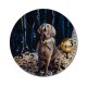 yanfind Fashion PVC Wall Clock Balloons Cute Decorations Dog Festive Year Party Pet Portrait Puppy Mute Suitable Kitchen Bedroom Decorate Living Room