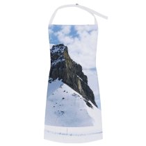 yanfind Custom aprons Mountains Snow Landscape Beautiful Pure Switzerland Clouds Sky Cliffs Rocks white-style1 70×80cm