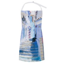 yanfind Custom aprons Africa Aged Architecture City Building Chefchaouen Colorful Construction Crop Design Distant white white-style1 70×80cm