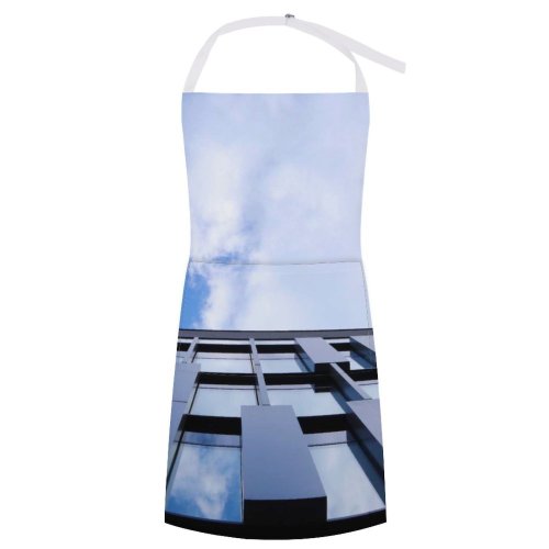 yanfind Custom aprons Architectural Design Architecture Sky Building City Clouds Contemporary Downtown Facade Futuristic Glass white white-style1 70×80cm