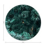 yanfind Fashion PVC Wall Clock Botany Branch Breathtaking Daytime Ecology Foliage From Above Greenery Grow Growth High Mute Suitable Kitchen Bedroom Decorate Living Room