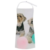 yanfind Custom aprons Adorable Ball Balloon Calm Carefree Chill Colorful Comfort Cozy Dog Floor white white-style1 70×80cm