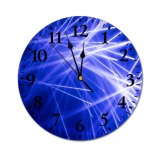 yanfind Fashion PVC Wall Clock Abstract Artificial Backdrop Beam Colorful Space Creative Design Diffuse Dusk Dynamic Energy Mute Suitable Kitchen Bedroom Decorate Living Room